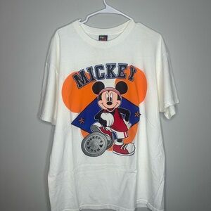 Vintage Disney Mickey Unlimited Mouse Gym Graphic T Shirt Men's Size One Size